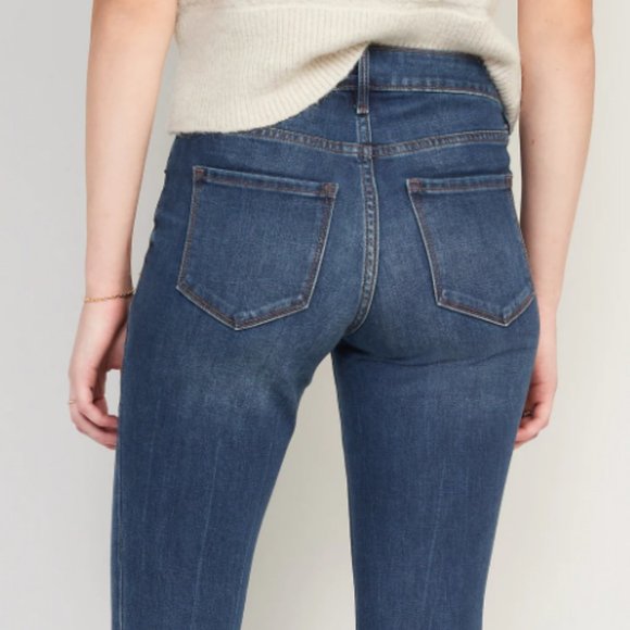 Old Navy Mid-Rise Pop Icon Skinny Crop Jeans - Dark Wash 4P - Picture 11 of 16